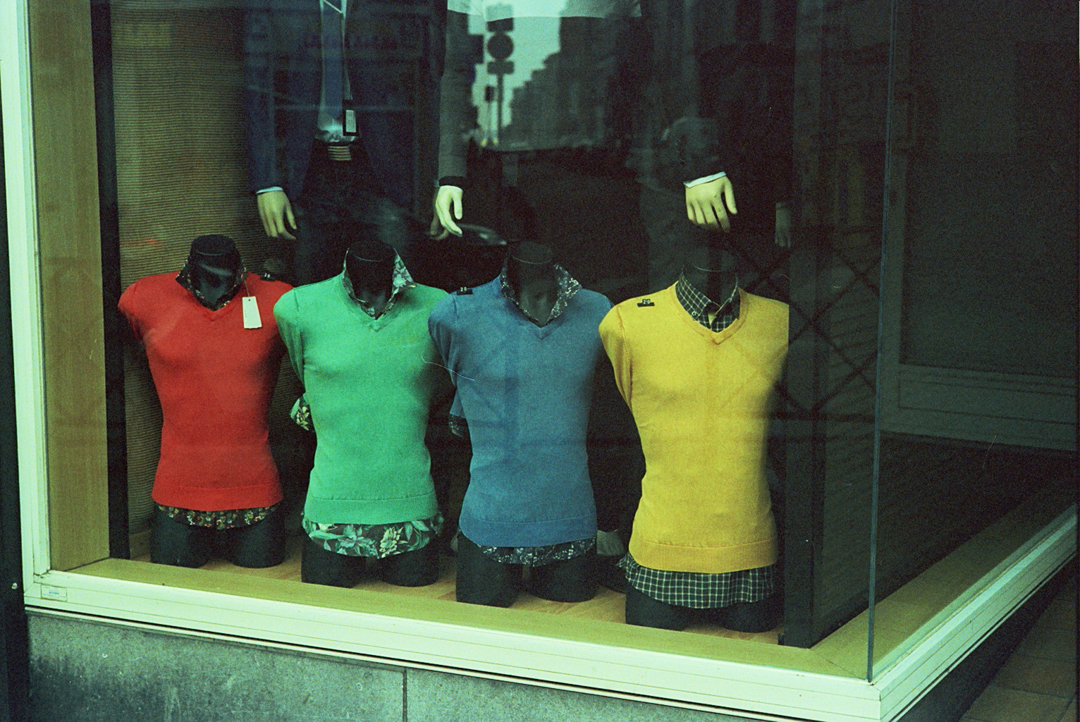 Mannequins bring color to vitrines